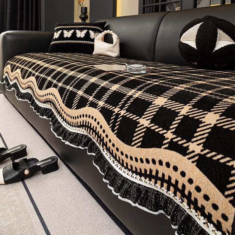 

Maillard Special-Shaped Irregular Sofa Cushion, Universal In All Seasons, Straight Row Non-Slip Sofa Seat Cushion New Cover Towel 90*70cm