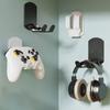 1PC Headphone Stand Wall Mount No-Drill Under Desk Gaming Holder Hanging Hook For Over-Ear And On-Ear Headphones Utility Hooks