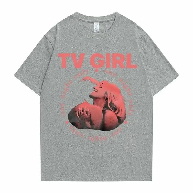 Cults TV Girl One Night Only Graphic Print Tshirt Vintage Tee Trend Unisex Women Oversized T Shirt Cotton Tops 2024 T-shirt Clothes