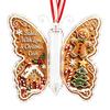 Geschenke für Familie Freunde Schmetterling Bargeldgeschenk Schmuckstück, Weihnachts-Geldhalter Hängende Dekoration mit festlichem Urlaubs-Haus-Druck, Acryl-Baum-Anhänger