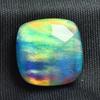 Lab-Created Opal Loose Gemstone 14.9 Ct Square Cushion Multi-Color October Birthday Birthstone