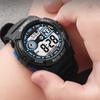 Men's Multifunction Digital Sports Watch, 50M Water Resistant, with Luminous Alarm, for Swimming and Running (Black and Blue)