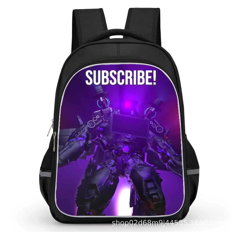 Toilet Man School Bag Titan Clock Man Titan Monitor Man Titan Audio Man Large Capacity Student School Bag