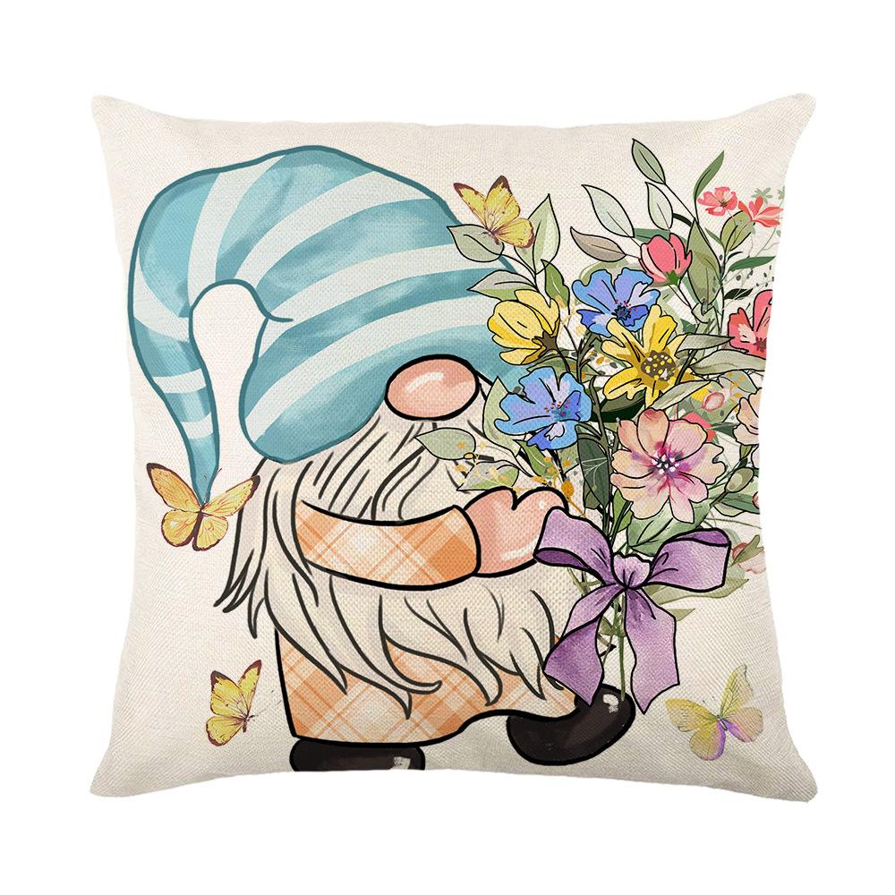 Frühling Neu Blau Buchstaben Gedruckter Kissenbezug Heimstoff Polyester Wohnzimmer Kissenbezug Schlafzimmer Kissen