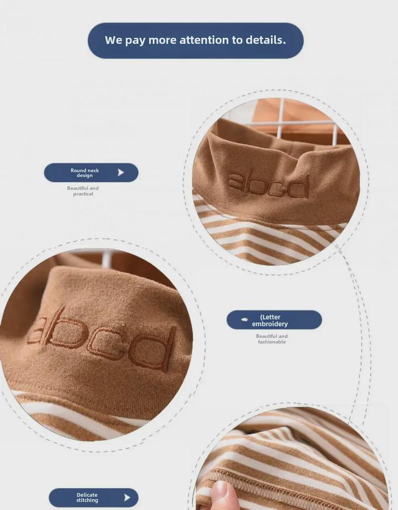 2023 Boys' Half Turtleneck Striped Tops: Warm and Stylish Autumn/Winter Shirts for Kids