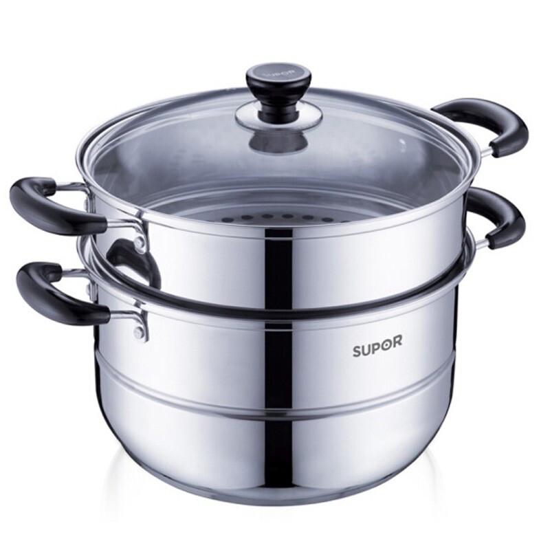 SUPOR 304 Stainless Steel 2-Layer Steamer Pot
