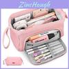 2024 Large Capacity Canvas Pencil Case For Students With Multiple Colors And Compartments
