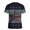 Men's Stars Graphic Print T-shirt Short Sleeve Crew Neck Car Mechanic Motor Tee Men's Clothing for Summer Outdoor Top
