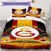Galatasaray Pattern Bedding Uilt Set Uilt Cover Pillowcase Home Decoration Birthday Gift (1 * Duvet Cover + 2 * Pillowcase  Without Core)56