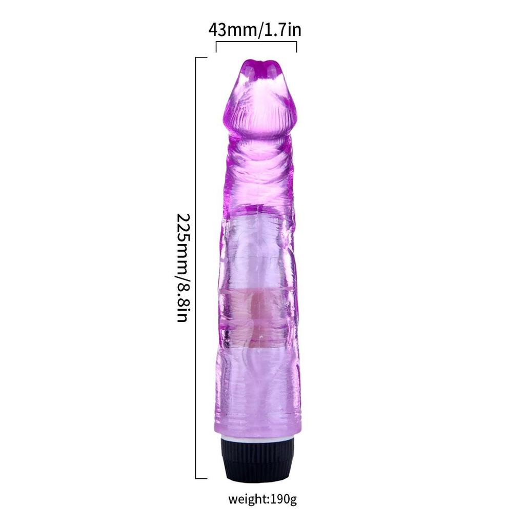 Weicher Vibrator-Dildo, realistischer Penis, G-Punkt, Klitorisstimulator, weiblicher Masturbator, Sexspielzeug für Erwachsene