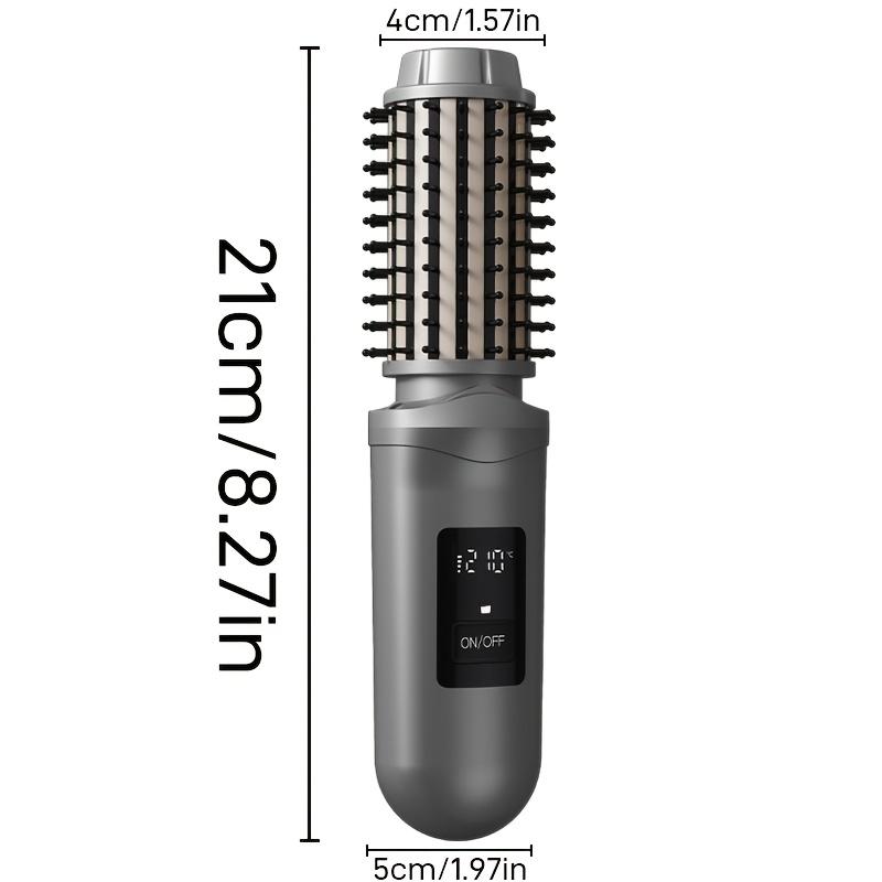 Cordless Curling Iron Brush - 3 Temperature Settings Rechargeable Suitable for Men And Women Ideal for Daily Use And Travel