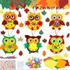 Cute Felt Animal Ornaments Diy Hedgehog Leaves Autumn Craft Kit Autumn Handmadethanksgiving Decorations Used For Party