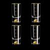 100ml Goldfolie Kristall Kleines Weinglas Transparentes Trinkgeschirr 4er Set Goldrand Glasbecher Whiskey Wodka Ausländische Weingläser