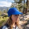 Wide Brim Women Sun Hat UV Protection Elastic Fit Cooling Visor Cap Breathable Pleated Design Summer Baseball Cap Swimming