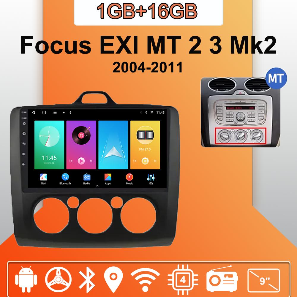 Android Carplay Car Radio For Ford Focus EXI MT 2 3 Mk2 Mk3 2004-2011 Multimedia Player Head Unit Stereo GPS Navigation BT WIFI 2+32GB