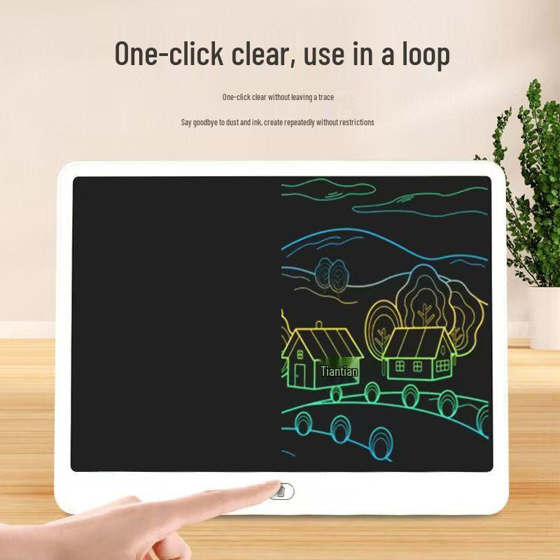 

Детский стираемый ЖК-планшет для рисования: Красочная, многоразовая доска для рисования для младенцев и малышей