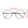 Glasses Ultralight Alloy Frame Plain Women Anti Blue Light Glasses Party Decorate Eyeglasses Fake Glasses Mountaineering Glasses