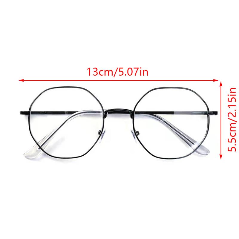 Glasses Ultralight Alloy Frame Plain Women Anti Blue Light Glasses Party Decorate Eyeglasses Fake Glasses Mountaineering Glasses