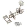26-27 2 Set Door Hardware Security Door Bolts Dead Latch Lock Invisible Stainless Steel Lock With Fitting & Star Key Covers