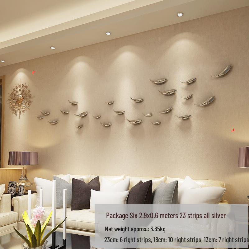 Electroplated Fish Resin Wall Hanging for Indoor Living Room