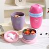 Seal Breakfast Cup Milk Cup Double Layer Fruit Salad Food Storage Box Overnight Oats Container
