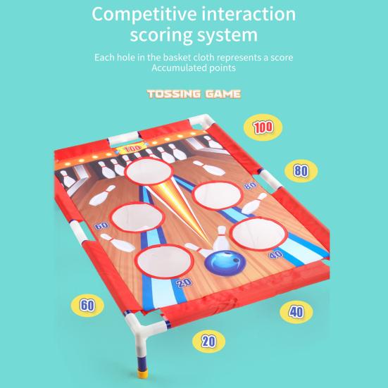 Zestaw do gry w rzut woreczkami do 6 otworów z woreczkami do