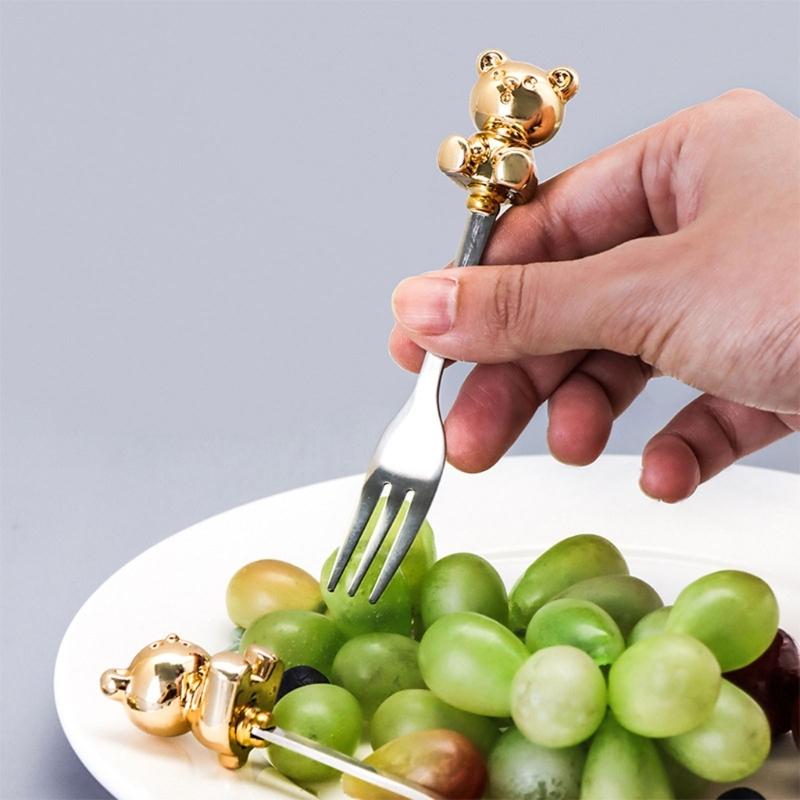 Set of 6 Stainless Steel Material Coffee Spoons/Dessert Forks Party Supplies