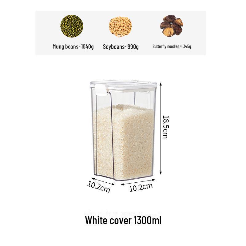 Kitchen Food-Grade Transparent Plastic Sealed Pickle and Grain Storage Jar