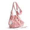 Women's Versatile Drawstring Studded Bucket Bag - High-End Casual Single Shoulder & Crossbody