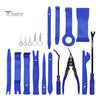 Plastic Clip Removal Tool 19Pcs Trim Set with Pick & Tool, Sticker Scraper, Automotive Car Modification Panel Pry for Door Stereo, Fastener