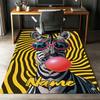 Custom Name LNTB002260915X1003==Zebra Printed Carpet,Rug for Office Chair Living Room Bedroom Kitchen Room Decor Gifts.