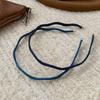 Korean Denim Wavy Fine Hairbands for Women Trendy Simple High-End Hairwear Sweet Girl Picnic Party Wash Face Hair Accessories