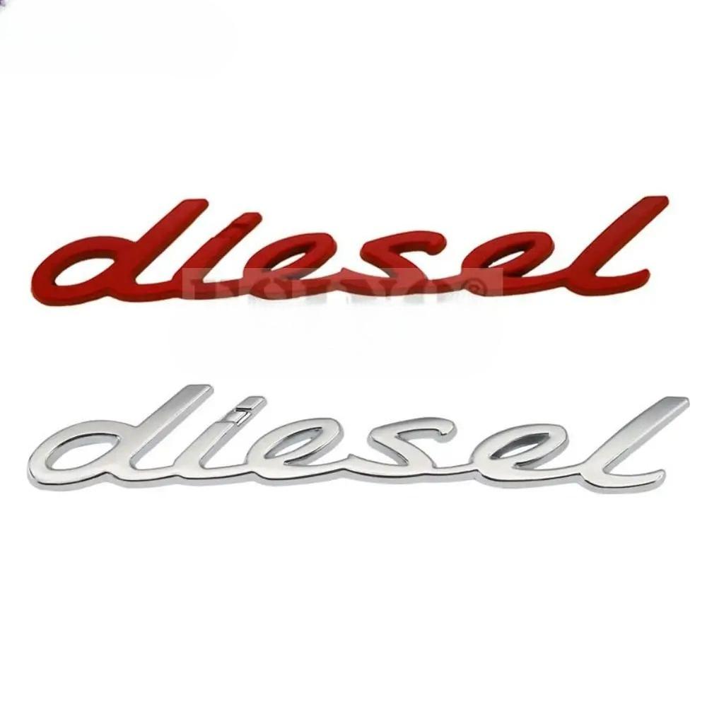 Car Styling 3D Diesel Metal Chrome Zinc Alloy Emblem Logo Car Badge Body Trunk Fender Adhensive Emblem Auto Accessory