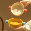 Ceramic Amphora Bowl Household Baking Bowl With Handle Personal Salad Bowl Tableware Fruit Oatmeal Yogurt Bowl