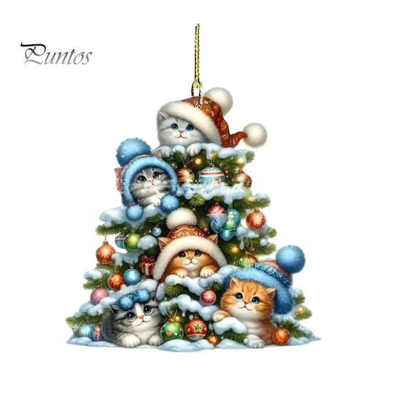 Hängendes Ornament, süße Tierdekoration, kreative Form mit Schlüsselband, einfach aufzuhängen, Auto-Rückspiegel-Ornament, hängende Charms