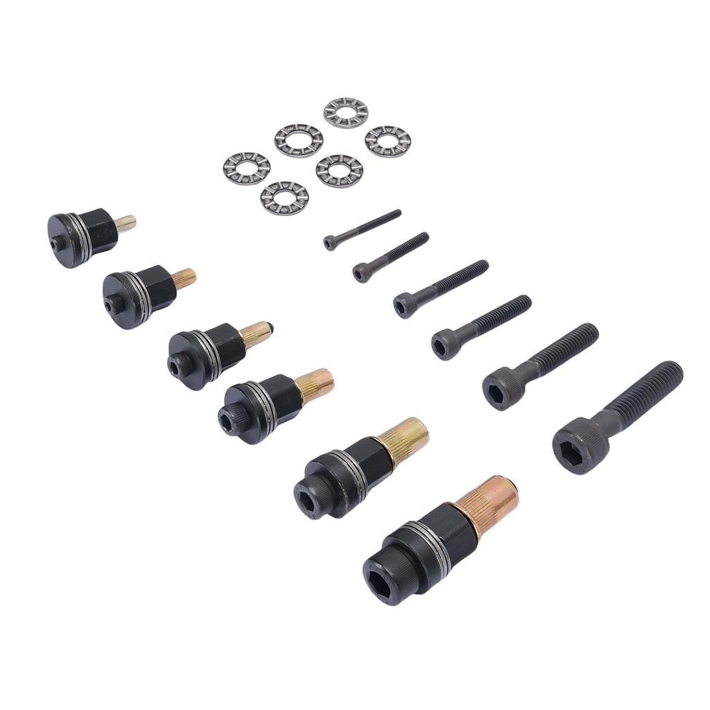 6 Stück Handnietkopfmutter Kohlenstoffstahl M10 M8 M6 M5 M4 M3 Handnietwerkzeugspitzen-Set Manuelle Nietspitze für enge Stellen