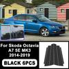 Pentru Skoda Octavia A7 5E MK3 2014- Autocolante Stâlpi B C Negru Pian, Accesorii Ușor de montat PC Ornamente Geam Anti-zgârieturi