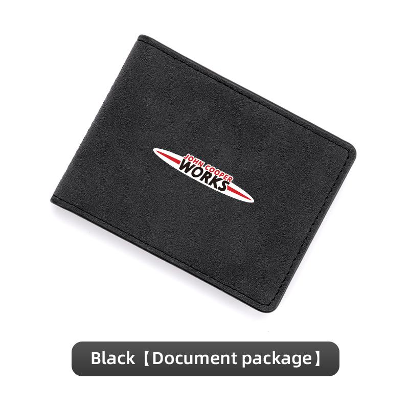 

Car Driving License Protective Case Credit Card ID Card Cover For MINI Cooper JCW Countryman Clubman Cabrio Paceman Coupe R56