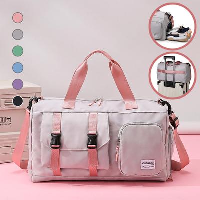 Large-capacity Travel Bags Can Be Set with Tie Rods, Fitness Bags, Independent Shoe Warehouses, Travel Boarding Bags, Waterproof Handbags