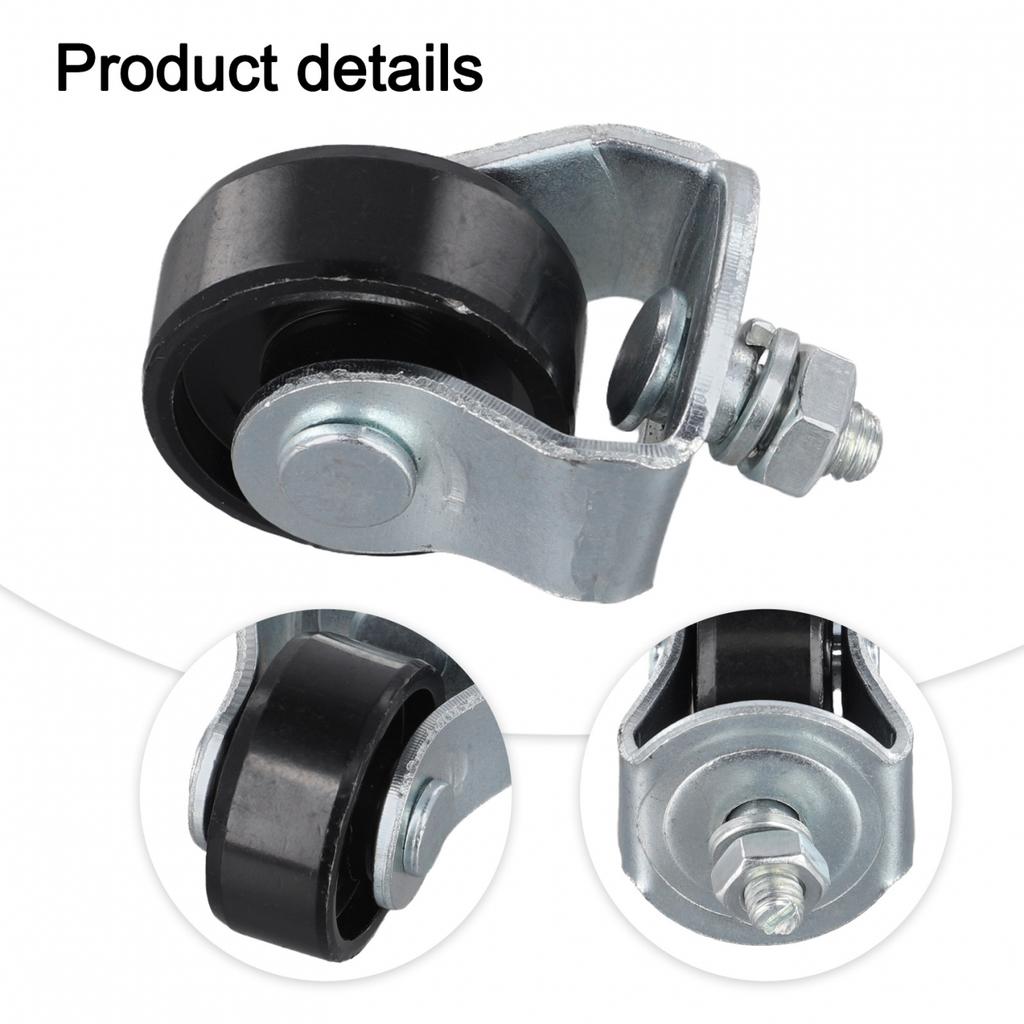 2 Pack Steel Swivel Castors for 2ton Trolley Garage and For Workshop Equipment