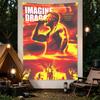 Imagine Dragons Mercury World Tour 2023 Poster Dan Reynolds Red Neon Concert Art