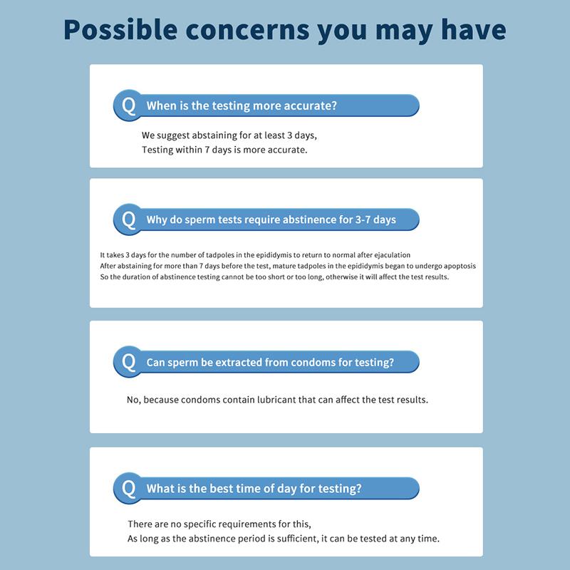 Umfassendes Spermienkonzentrations-Testkit für zu Hause Schnelle und genaue Bewertung für Männer