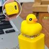 Vtipný kvákající žabí kachní klíčenka Dobíjecí klávesnice Fidget Clicker Zvuková klíčenka s LED světlem Pro úlevu od stresu