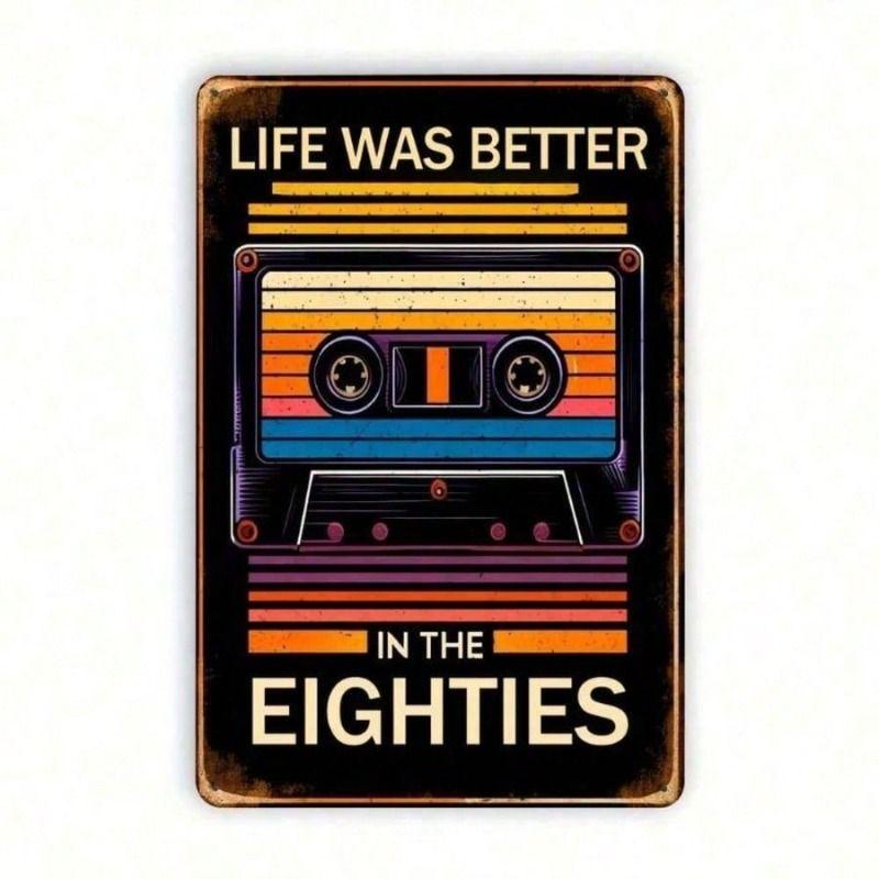 Vintage Metalen Blik Wandposter Bord 20x30cm