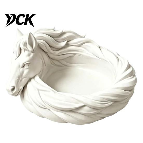 Modern Table Ornament Elephant/Horse Storage Tray, Decorative Desktop Organizer for Sundries, Small Trinket Dish Animal Sculpture Tray Home