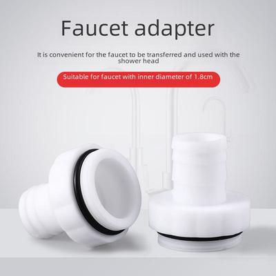 Universal Plastic Shower Faucet Splash Head Adapter for Kitchen Basin - Multi-function Conversion Connector Accessories.