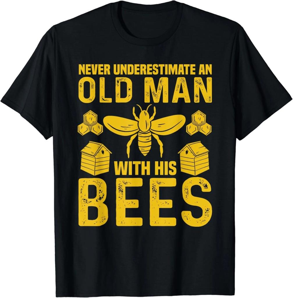 Apiary Bee Keeper An Old Man With His Bees Beekeeping Gift Unisex T-Shirt