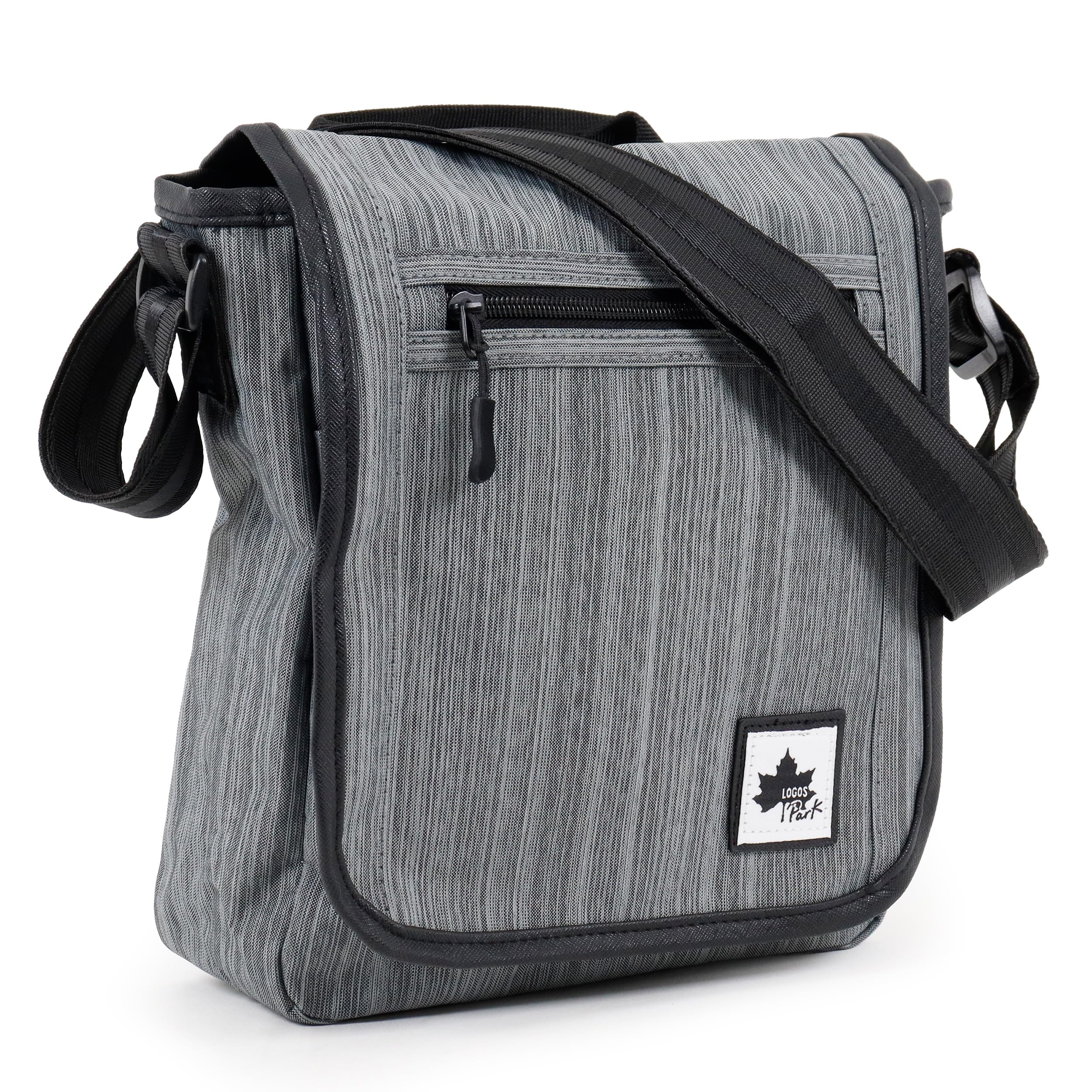 Logo Spark Shoulder Casual Bag, Small, Crossbody, Flap, Basic, Everyday, (Gray) серый
