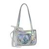 JK Transparent Love Itabag Zipper Bag Lace Crossbody Bag Portable Kawaii Shoulder Bag  Gift