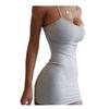 Spring and summer women's tight dress, hip skirt, sexy suspender skirt, outdoor beach dress.